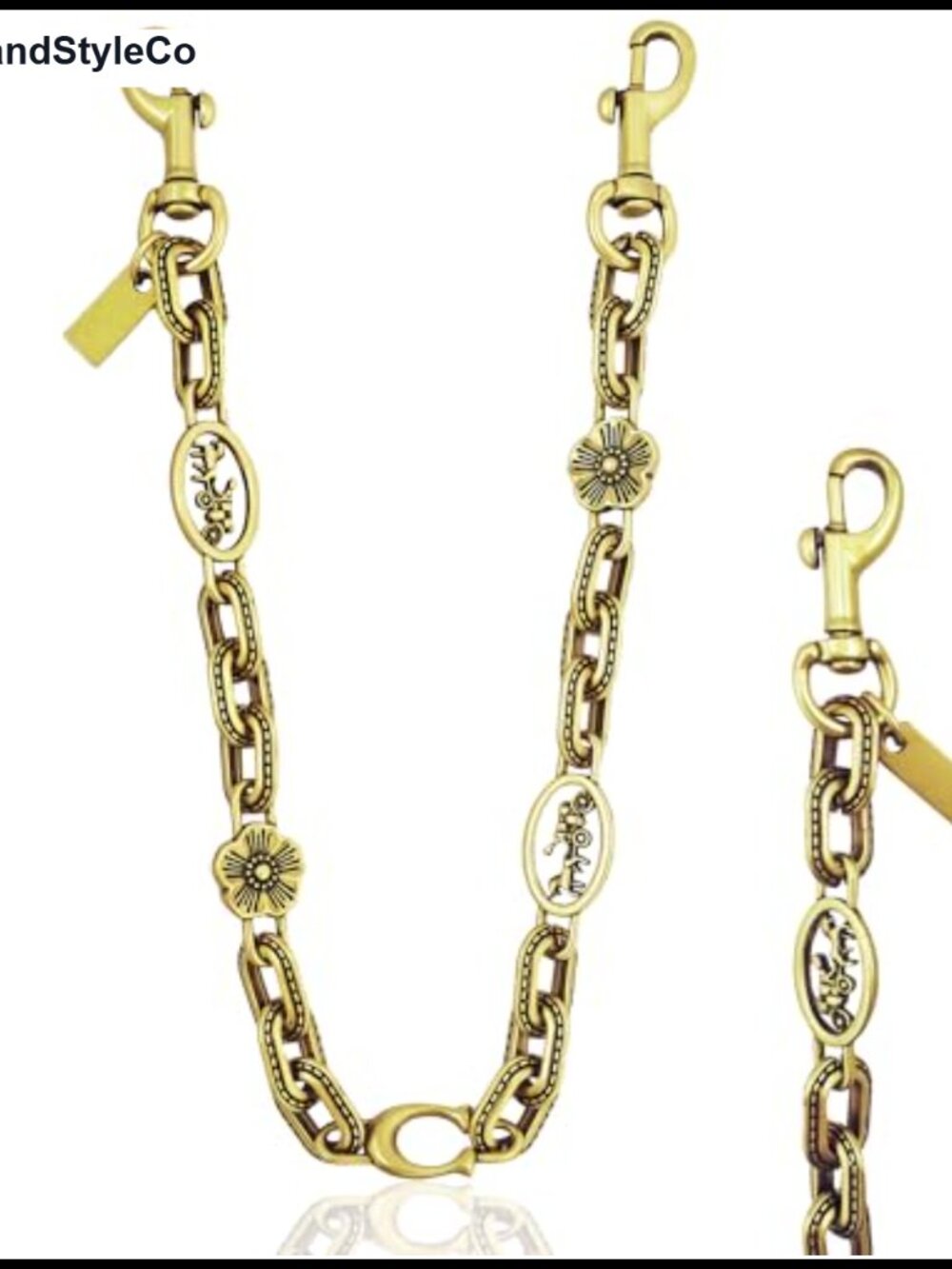 Metal Bag Chain Charm Purse Wallet Extender Strap Clip Accessory